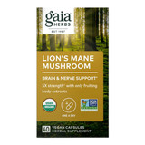 Gaia Herbs Lion's Mane Mushroom Brain & Nerve Support 
