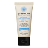 Little Urchin Natural Face Sunscreen SPF 50 Clear Zinc 
