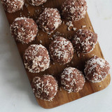 Cacao Bliss Balls & Matcha Coconut Slice Recipes
