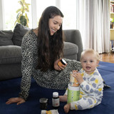 Our naturopath’s morning ritual with her baby
