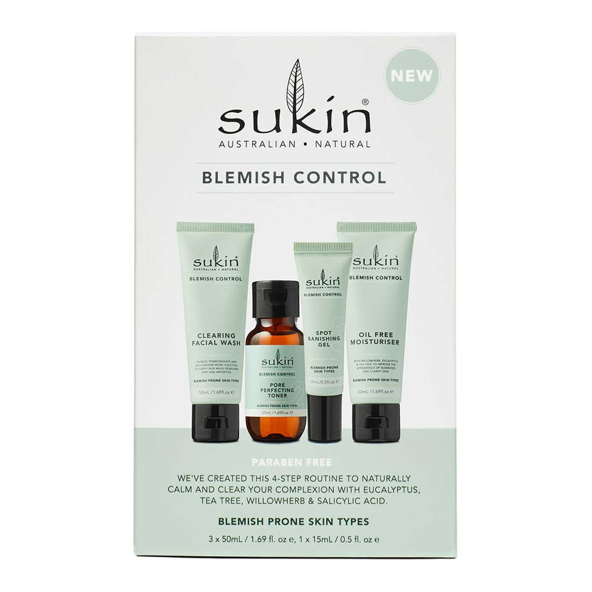Buy Blemish Control Kit by Sukin I HealthPost NZ