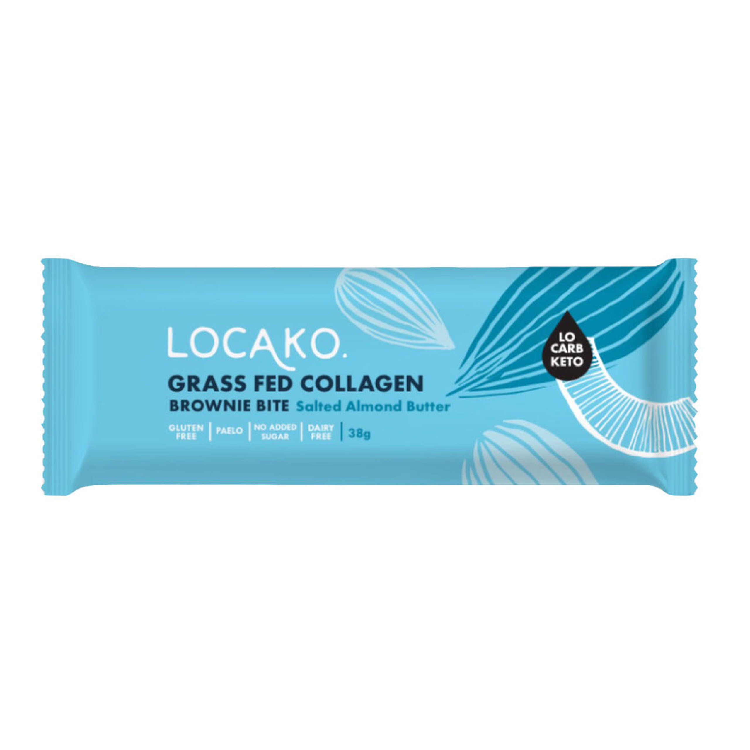 Buy Collagen Salted Almond Butter Bar by Locako I HealthPost NZ