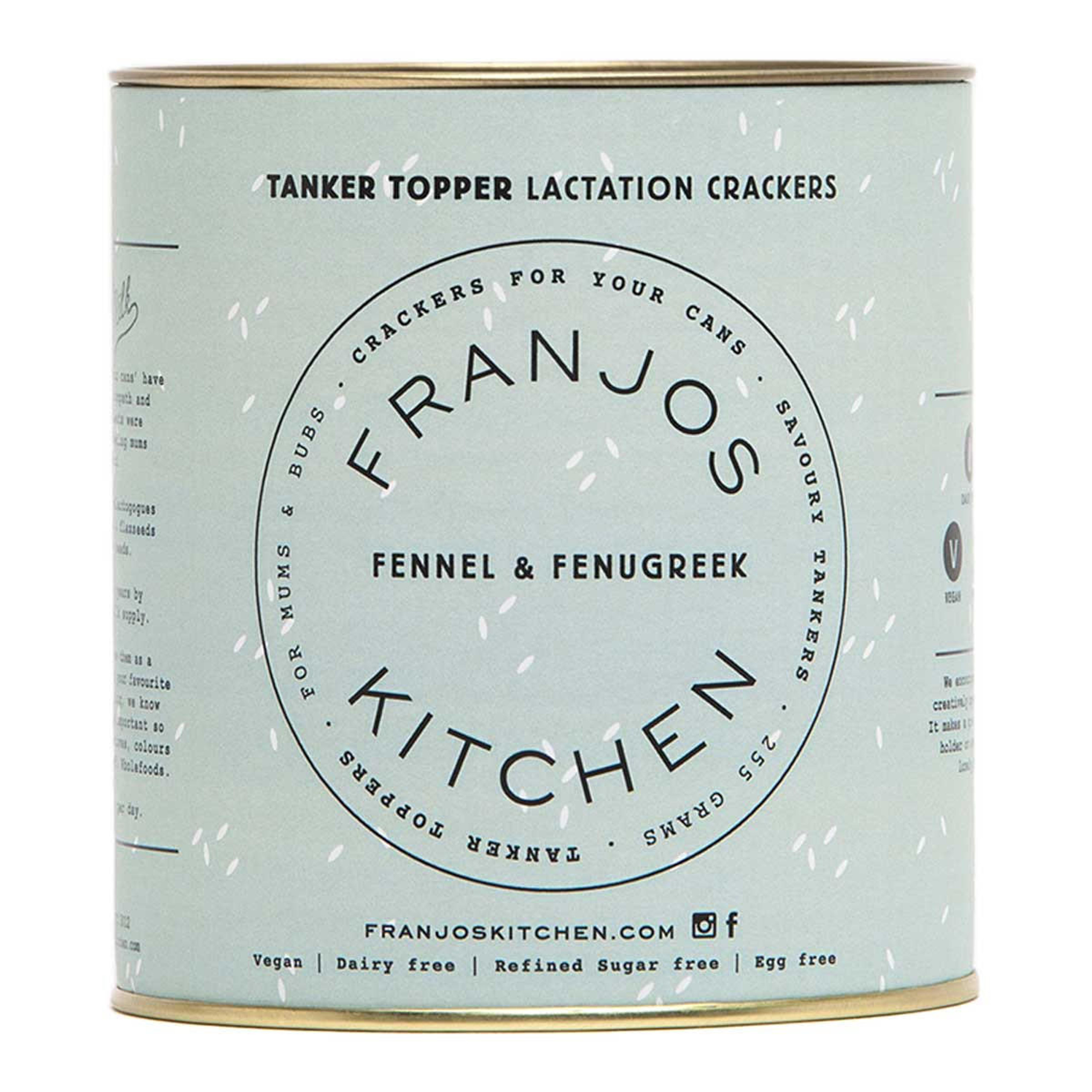 Buy Fennel and Fenugreek Tanker Topper Lactation Crackers by Franjos ...