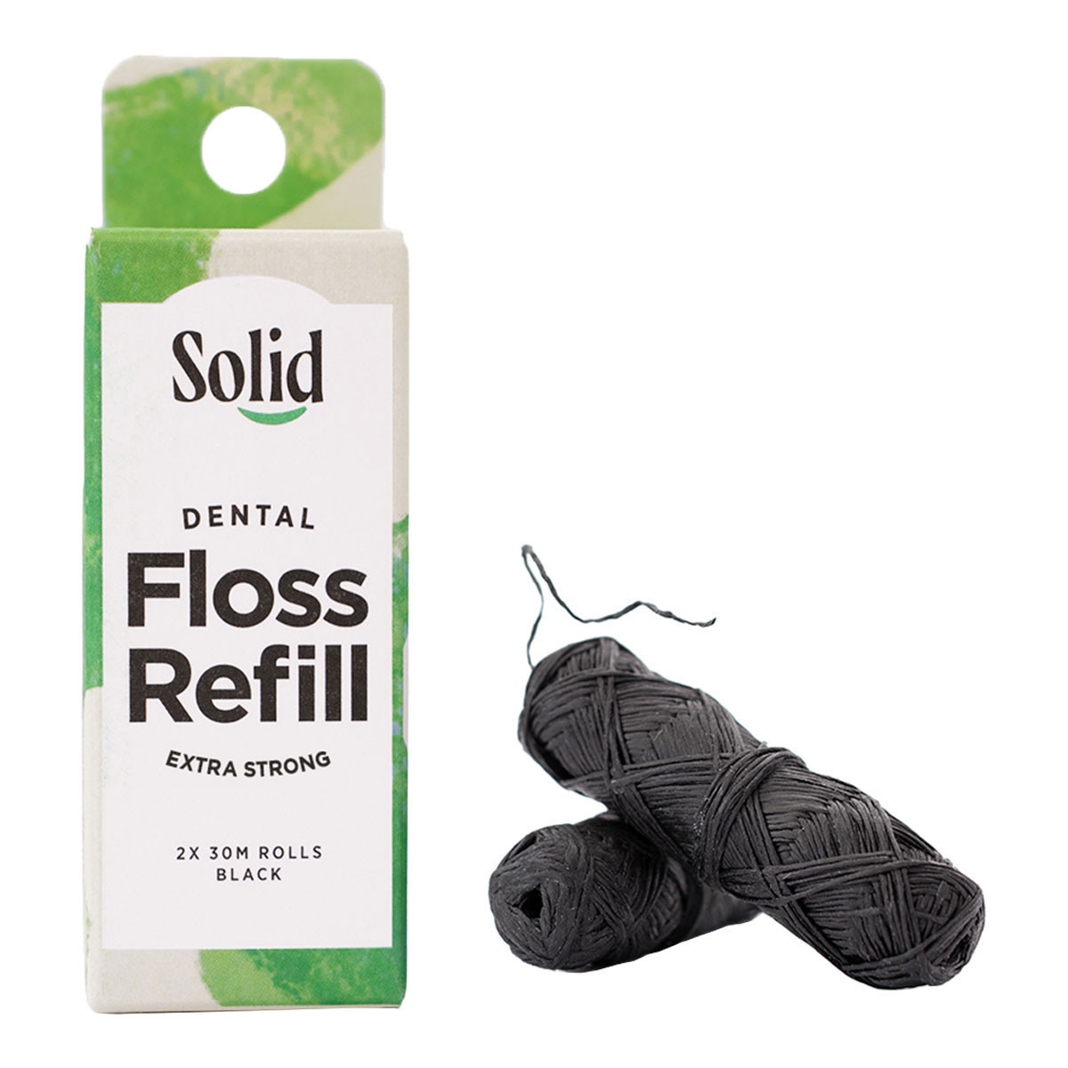 Buy Dental Floss Refill Extra Strong Bamboo Charcoal by Solid I