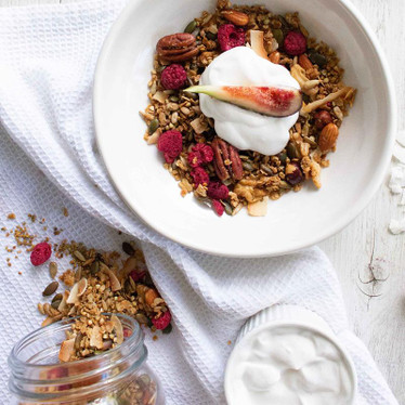 Homemade Honey and Raspberry Granola