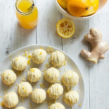 Lemon, Ginger And Mānuka Honey Truffles