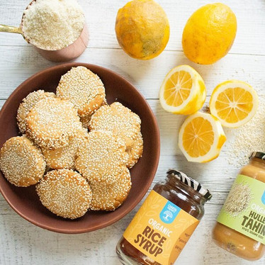 Lemon tahini cookies