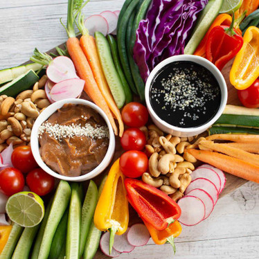 ​Crudités With Miso And Black Tahini Dips