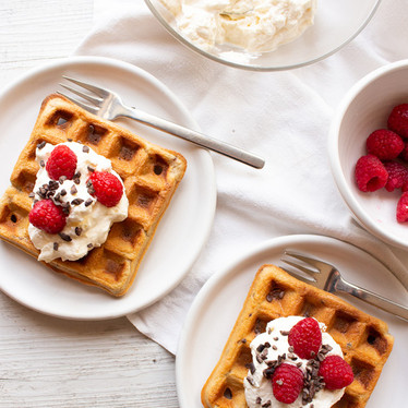 Cookies And Cream Keto Waffles