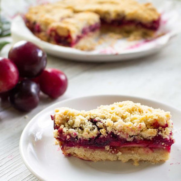 Fresh Plum And Sweet Apple Shortcake