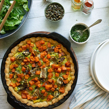 Family-friendly veggie tart