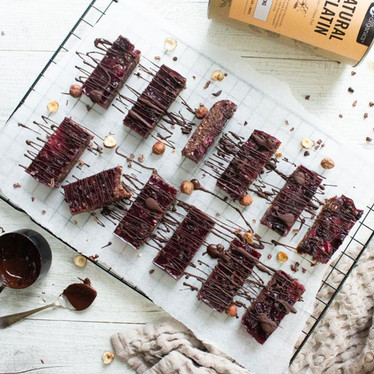 Gut-loving black forest jelly slice