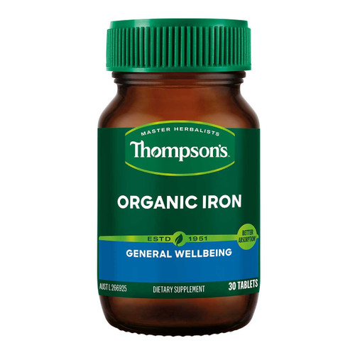 Thompsons Organic Iron 24mg