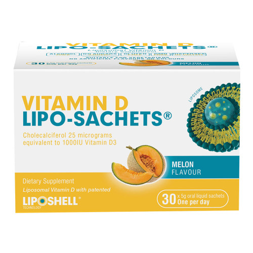 LIPOSHELL Technology Vitamin D Lipo-Sachets 1000IU