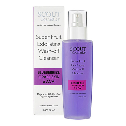 SCOUT Organic Active Beauty Super Fruit Exfoliating Wash-Off Cleanser