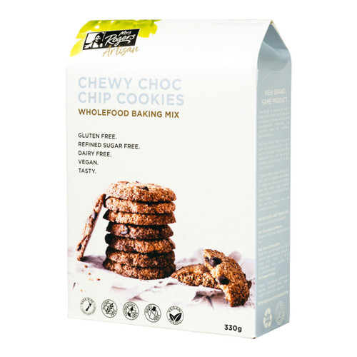 Mrs Rogers Chewy Choc Chip Cookies Wholefood Baking Mix