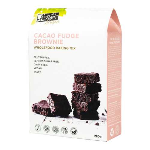 Mrs Rogers Cacao Fudge Brownie Wholefood Baking Mix