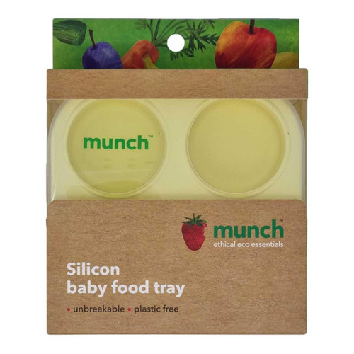 Munch Silicon Baby Food Tray - Yellow