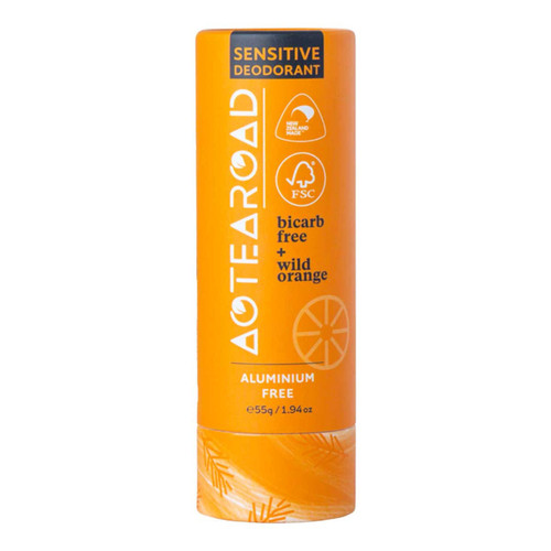 Aotearoad Sensitive Deodorant Bicarb Free Wild Orange