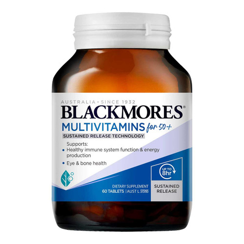 Blackmores Multivitamins for 50 Sustained Release Technology