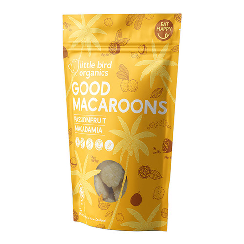 Little Bird Organics Good Macaroons - Passionfruit and Macadamia