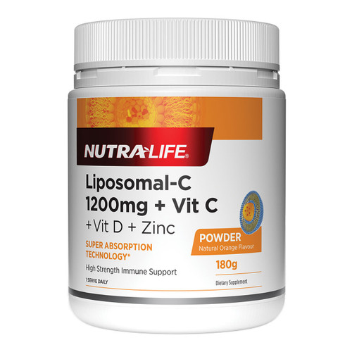 Nutra-Life Liposomal-C 1200mg + Vit C + Vit D + Zinc 