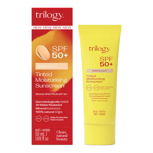 Trilogy SPF50+ Tinted Moisturising Sunscreen 