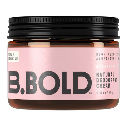B.BOLD Rose & Geranium Deodorant Cream (Bicarbonate Free) 