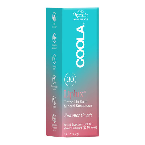 Coola Liplux® Tinted Lip Balm Zinc Oxide Sunscreen 