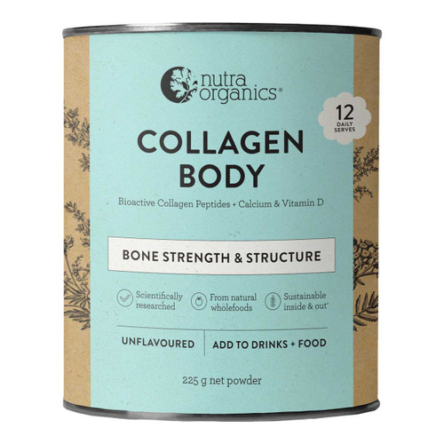 Nutra Organics Collagen Body Bone Strength & Structure 