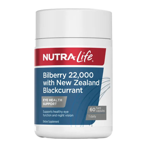 Nutra-Life Bilberry 22,000 plus NZ Blackcurrant 