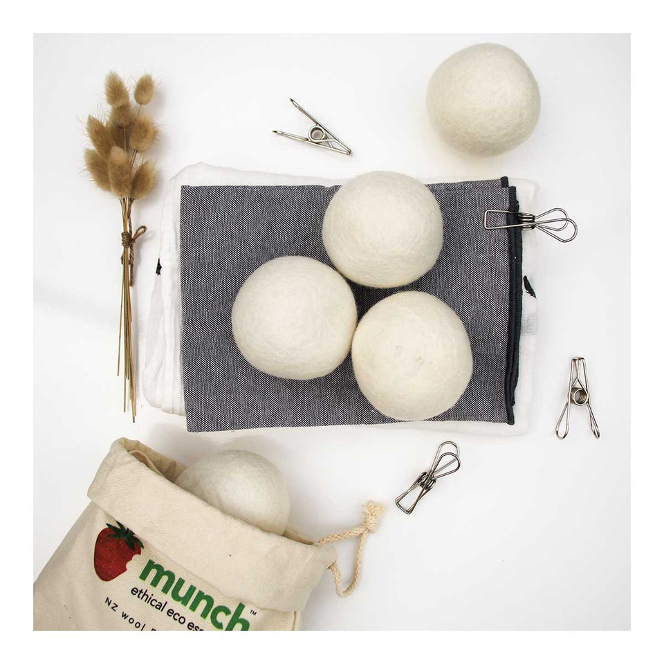 Buy Dryer Balls NZ Wool by Munch I HealthPost NZ