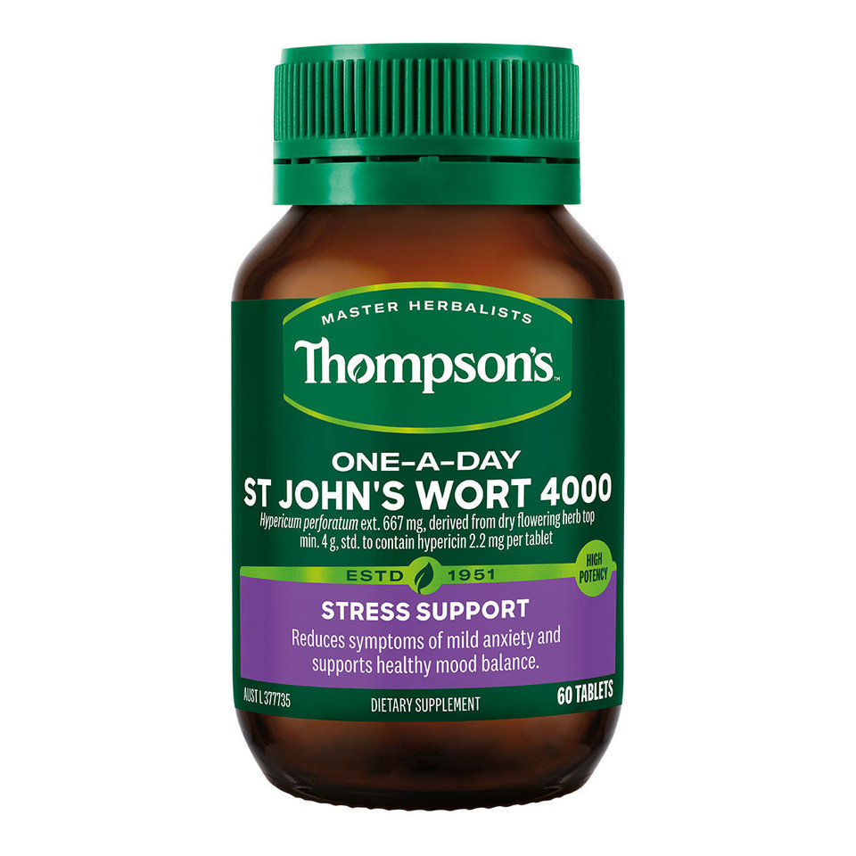 Buy St John's Wort 4000 OneADay by Thompson's I HealthPost NZ