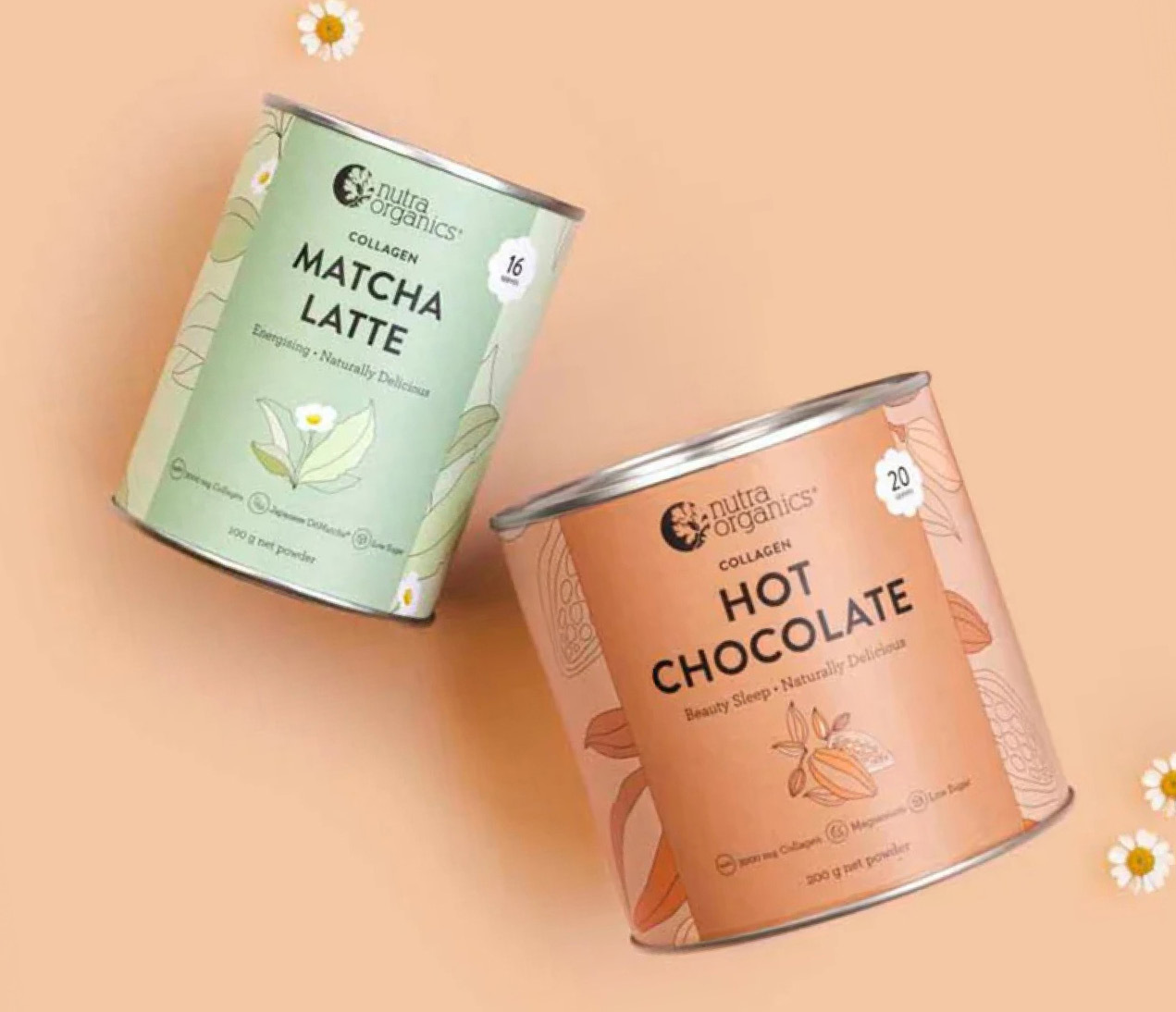 NEW Nutra Organics Hot Chocolate & Matcha Latte