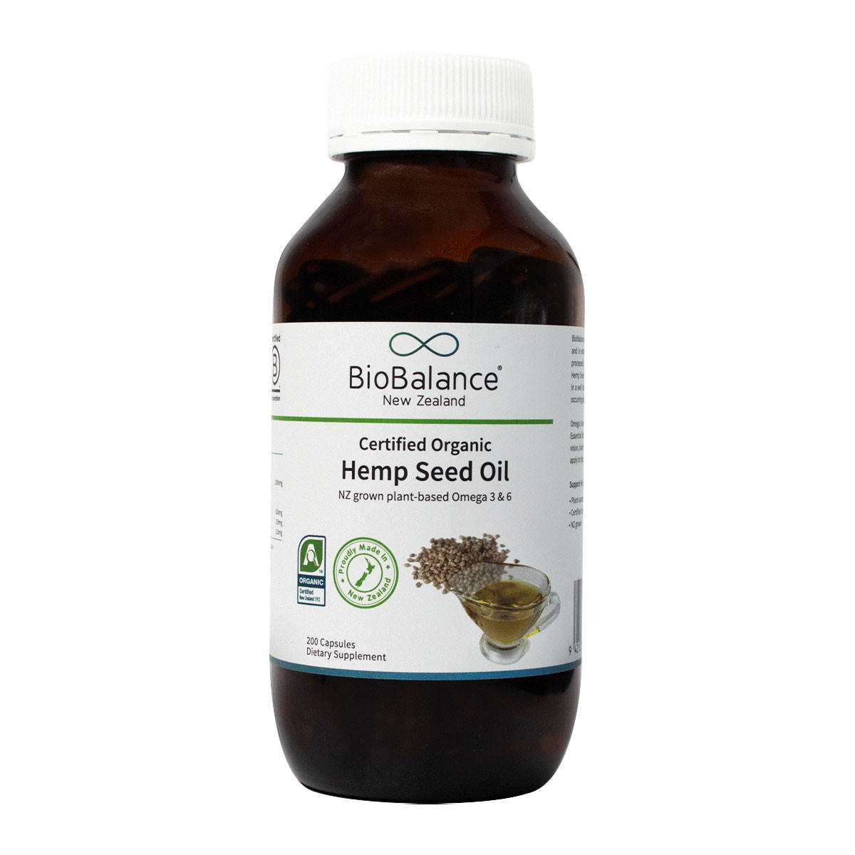 Organic Hemp Seed Oil Capsules