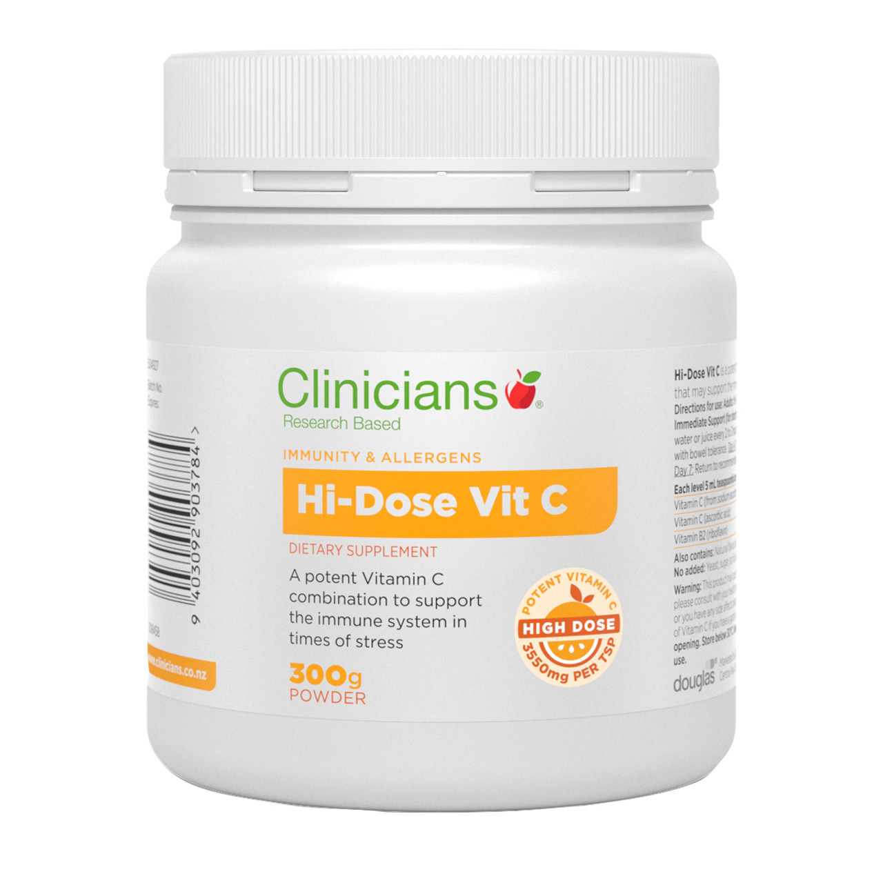 Clinicians High-Dose Vit C Powder