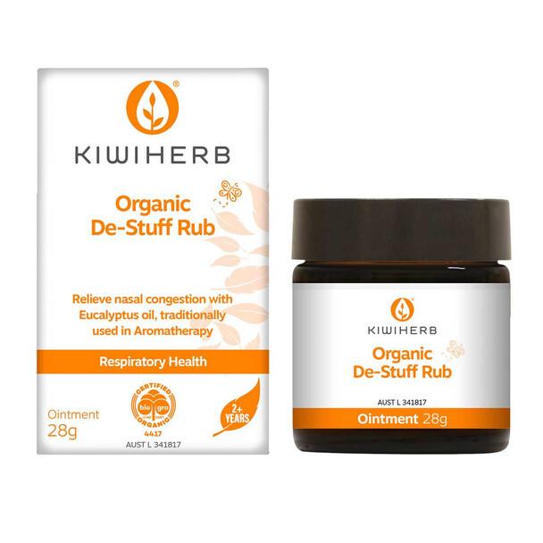 Kiwiherb Organic De-Stuff Rub