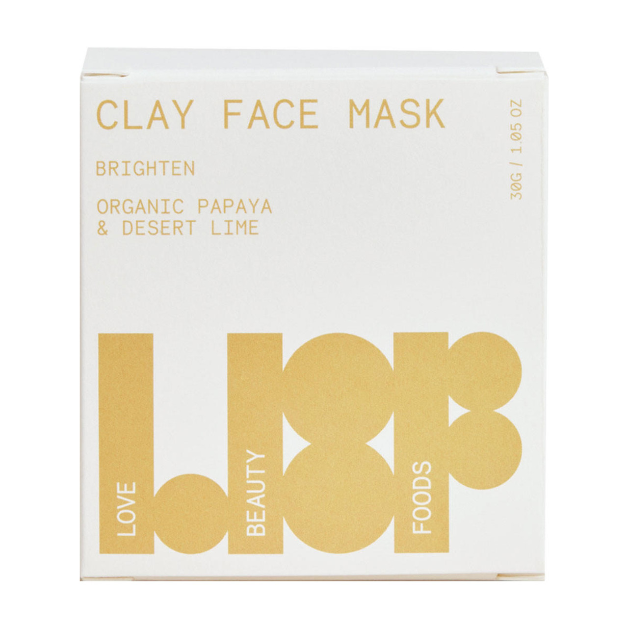 Love Beauty Foods Clay Face Mask - Brighten 