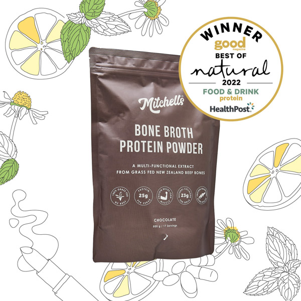 Mitchells Chocolate Bone Broth Protein Powder