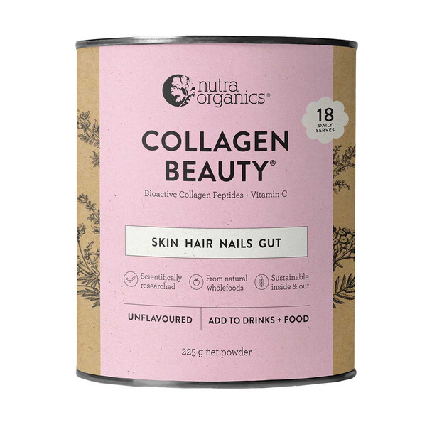 Nutra Organics Collagen Beauty Bioactive Collagen Peptides + Vitamin C
