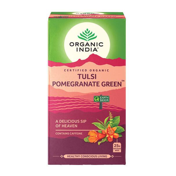Organic India Tulsi Pomegranate Green Tea