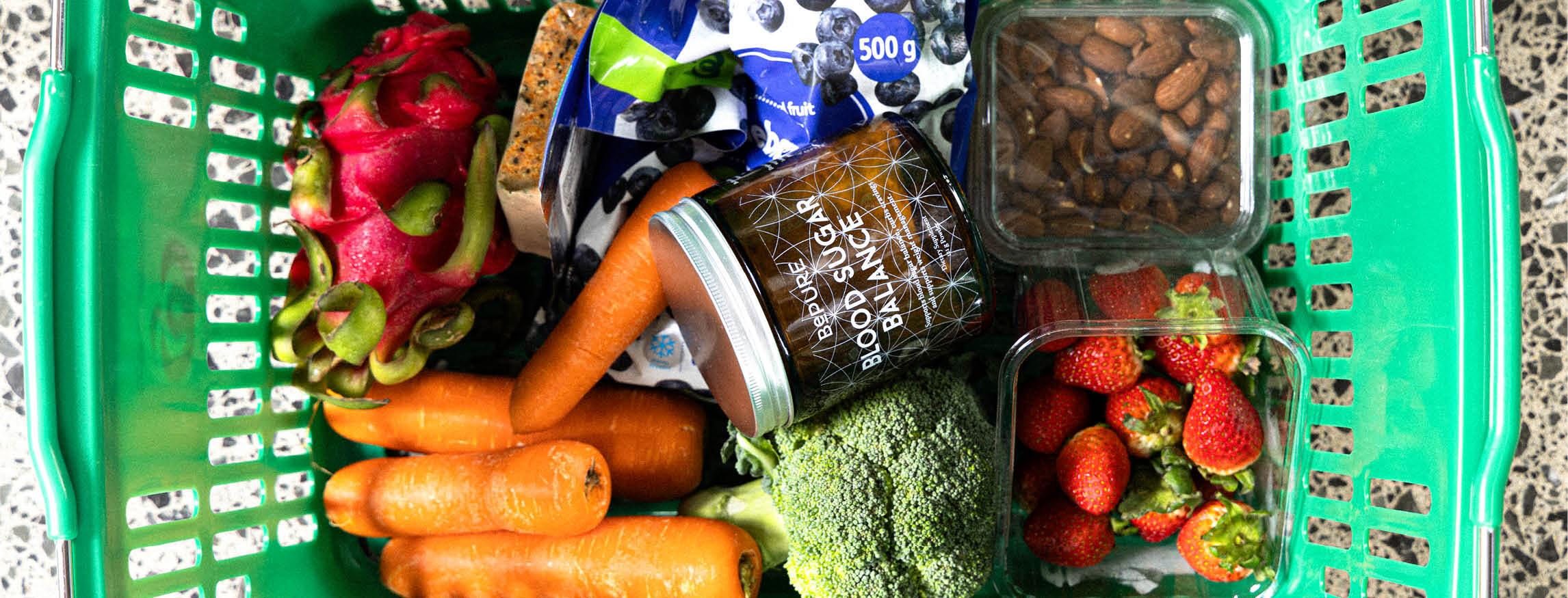 supporting blood sugar with healthy foods and BePure new blood sugar balance