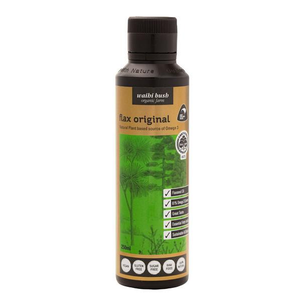 Waihi Bush Organic Flax Original - Flax Seed Oil 