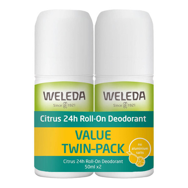 Weleda Citrus 24h Roll-On Deodorant Exclusive Twin Pack
