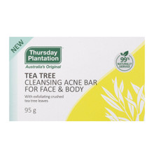 Thursday Plantation Tea Tree Cleansing Acne Bar For Face & Body 95gm Thursday Plantation Tea Tree Cleansing Acne Bar For Face & Body 95gm