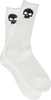 ZERO SKULL CREW SOCKS WHT/BLK 1pr
