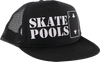 LOWCARD SKATE POOLS MESH HAT ADJ-BLACK