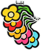 Krooked WILD STYLE FLOWERS SM DECAL single