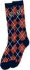 FOUND ARGYLE TALL SOCKS CLAY/NAVY 1pr