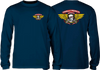Powell Peralta WINGED RIPPER L/S S-NAVY BLUE